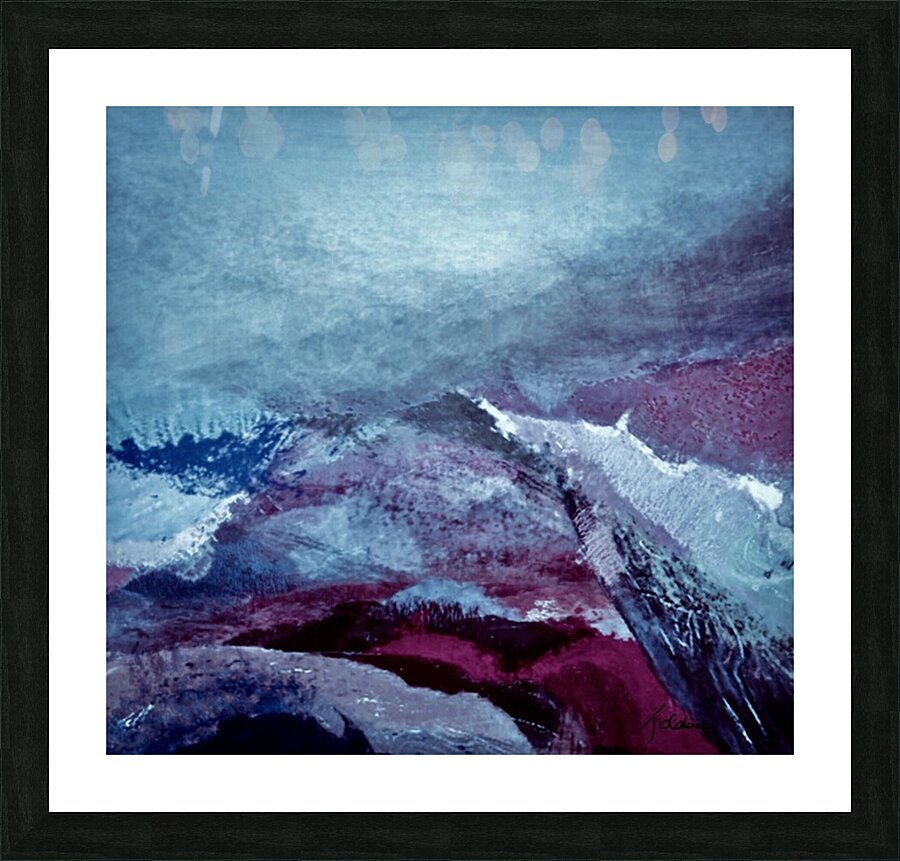 Buttes enneigees  Picture Frame print