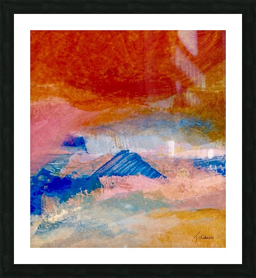Ciel orange  Picture Frame print