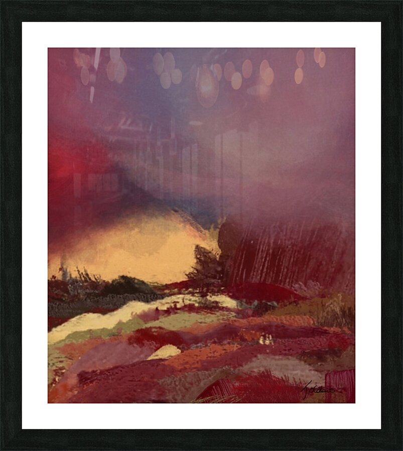 Terre volcanique  Picture Frame print