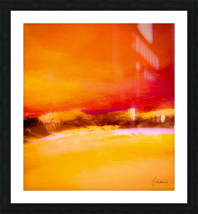 Coucher de soleil  Picture Frame print