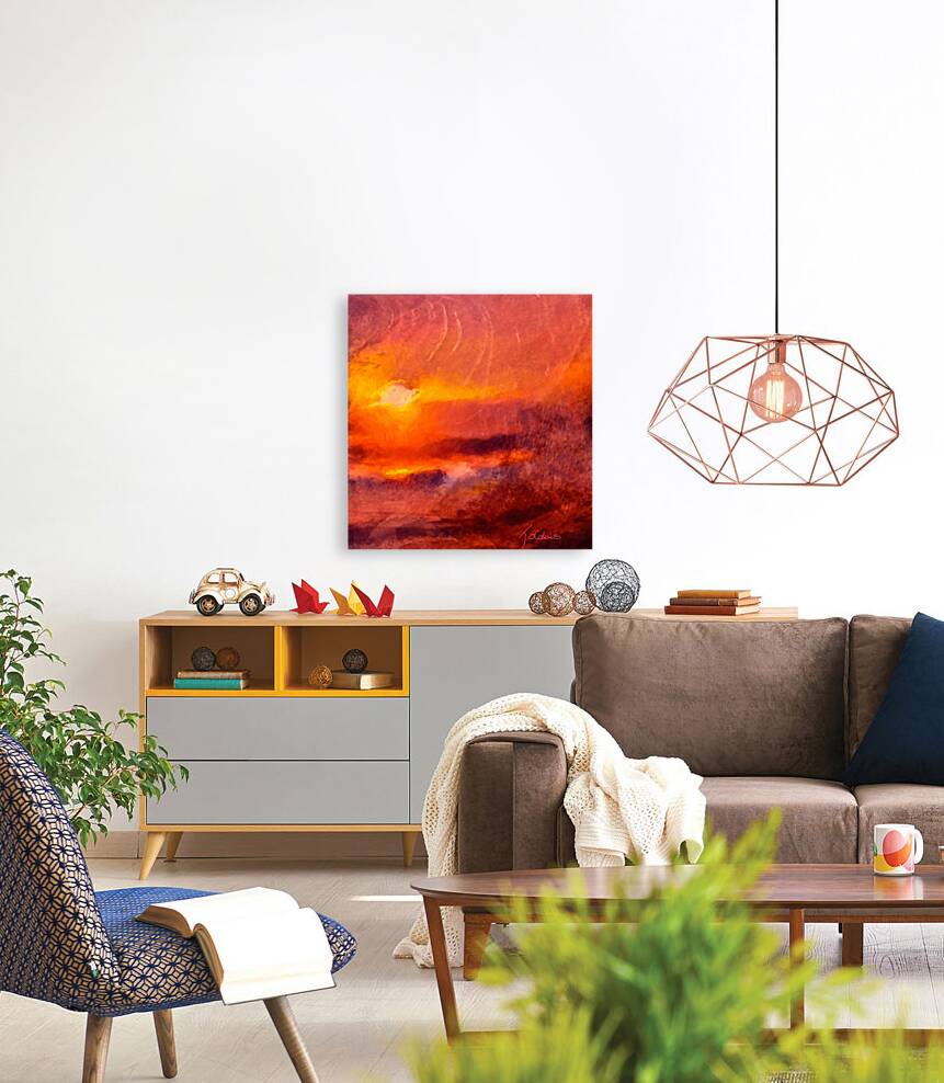 Coucher de soleil  Reproduction