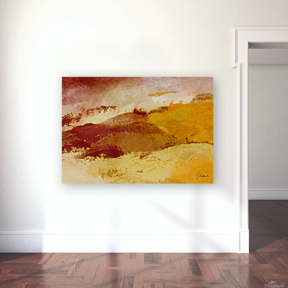 Paysage dore  Reproduction