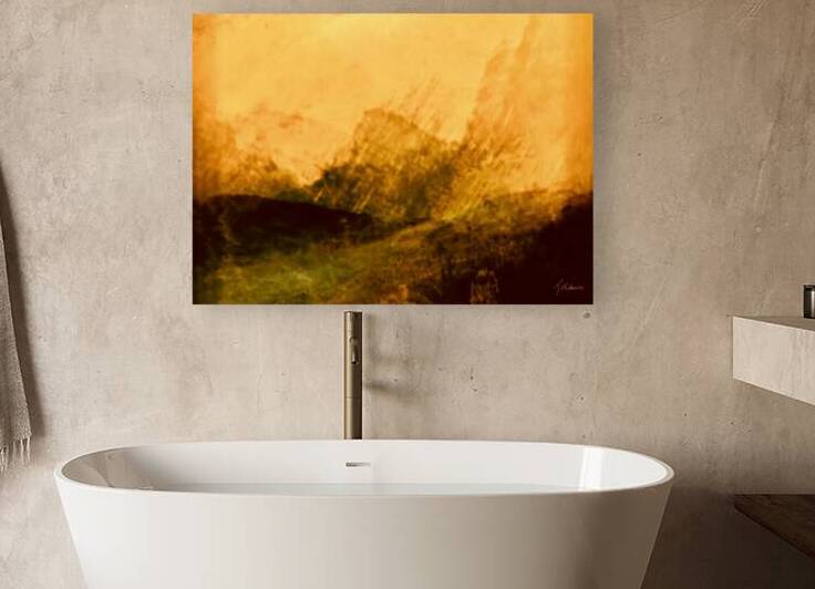 Paysage dore  Reproduction