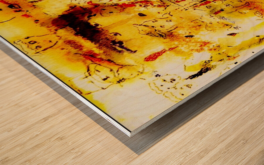 Rencontres Wood print