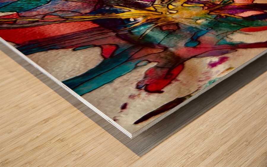 Rayonnement  Wood print