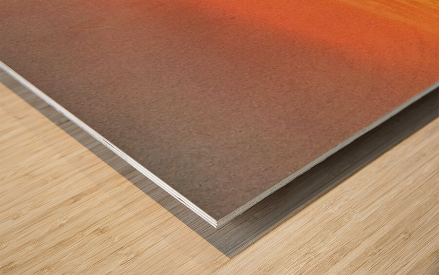 Coucher de soleil  Wood print