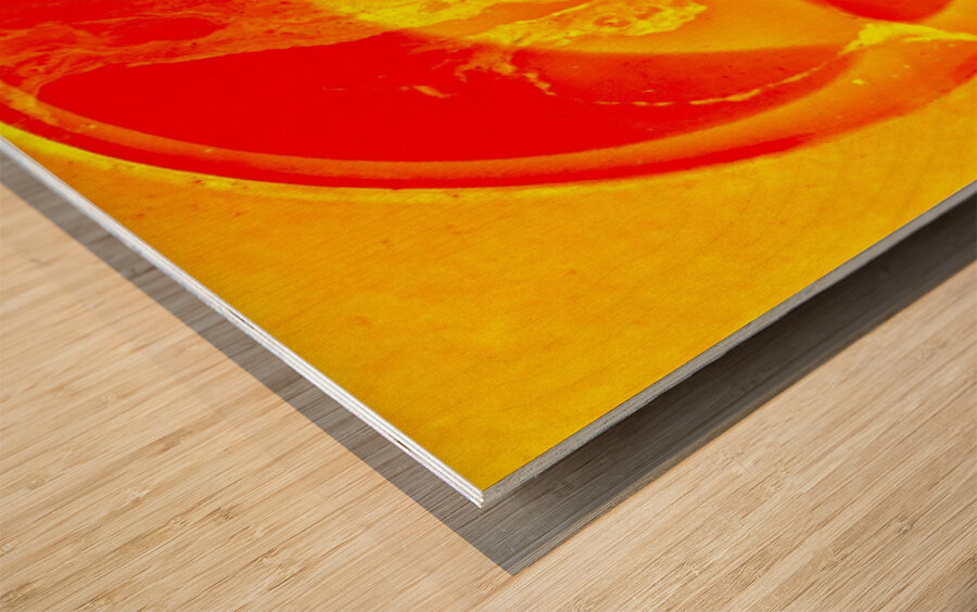 Cercle de feu Wood print