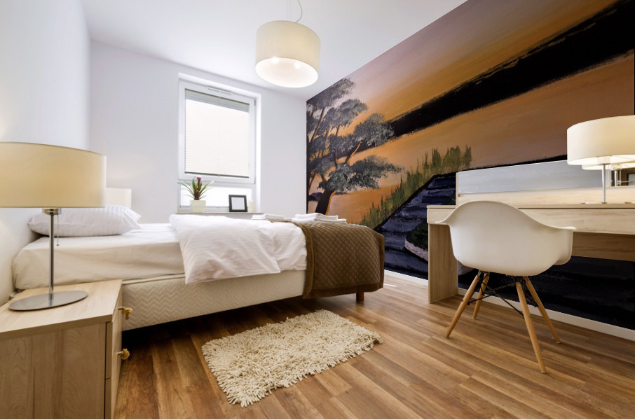 Coucher de Soleil Mural print