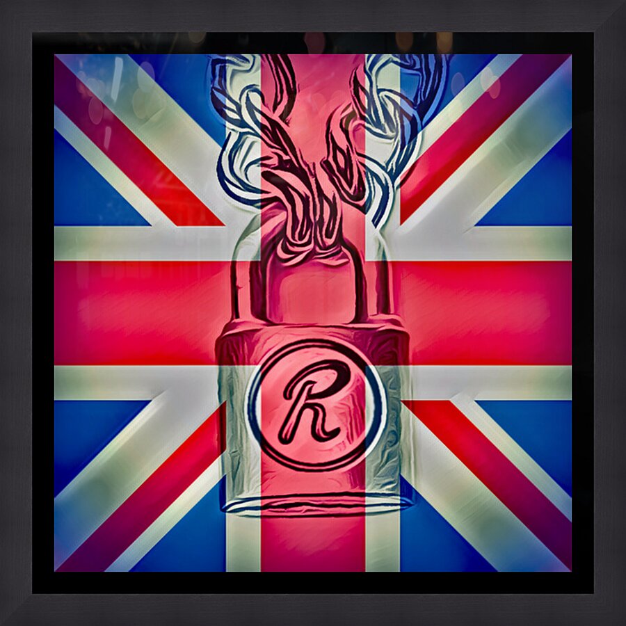 Sid Vicious Union Jack Picture Frame print