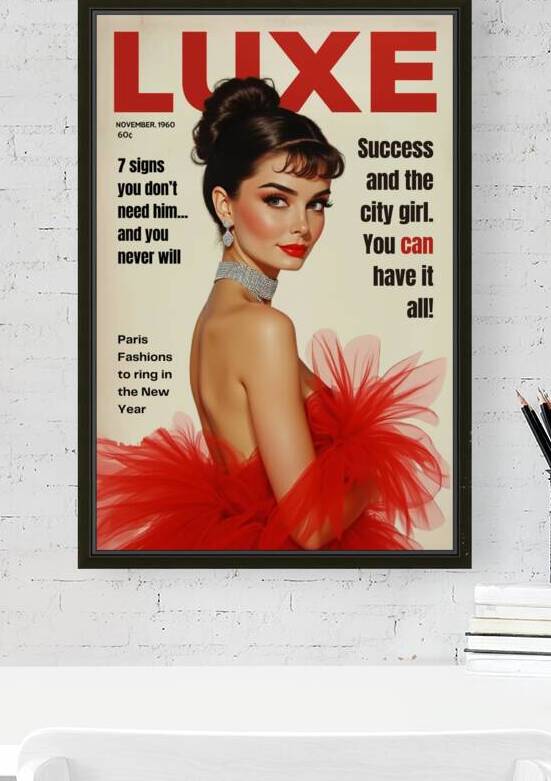 Audrey Hepburn Cover Art Print by Tricky Rabbit Art