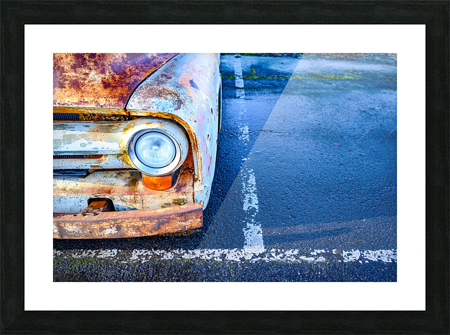 Retro Rusty Picture Frame print
