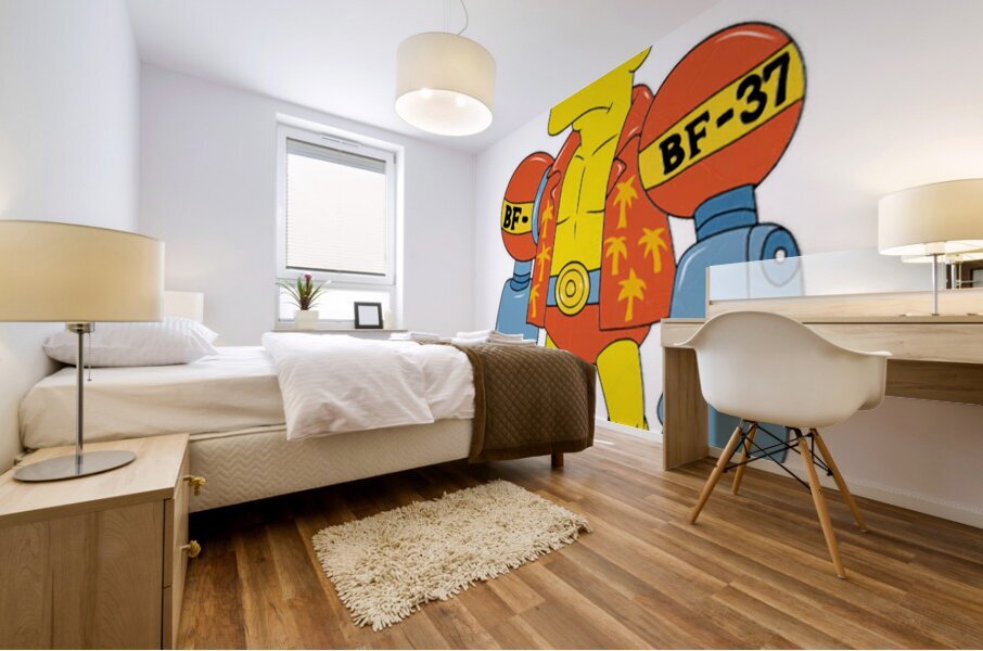 The simpsons 21 Mural print