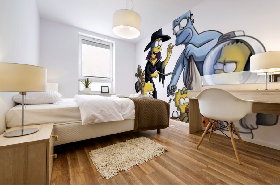 The simpsons 14 Mural print