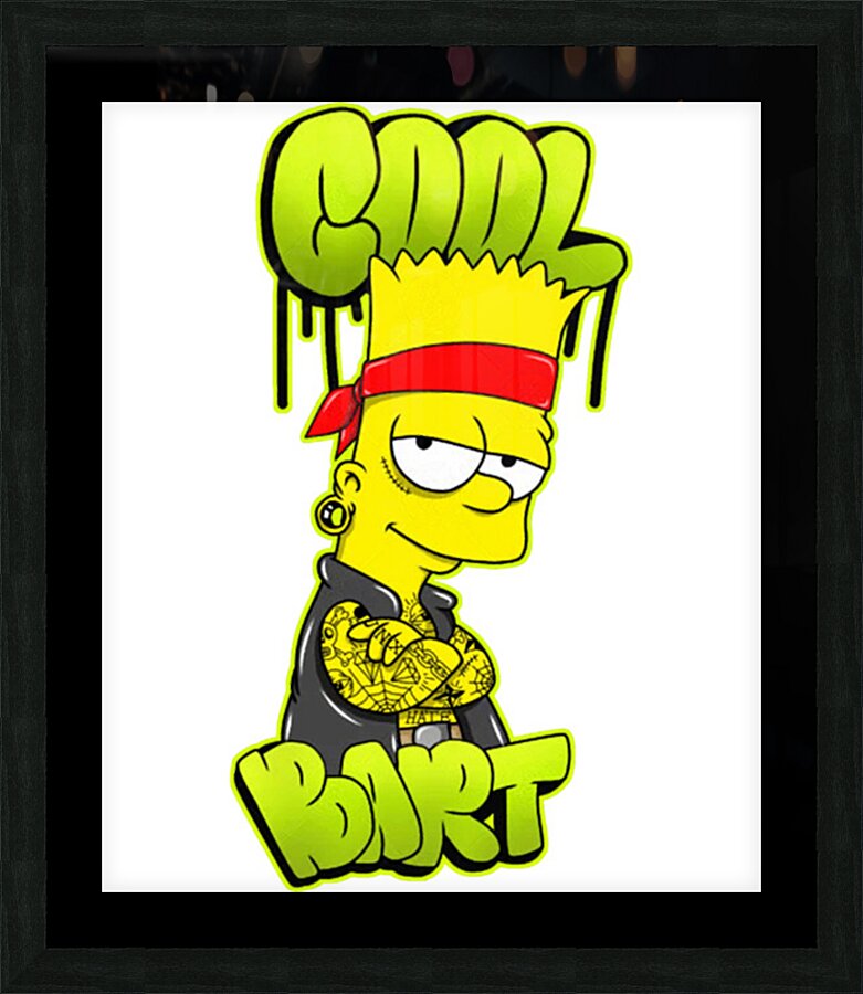 The simpsons 4 Picture Frame print
