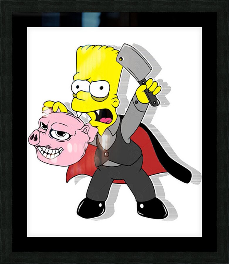 The simpsons 11 Picture Frame print