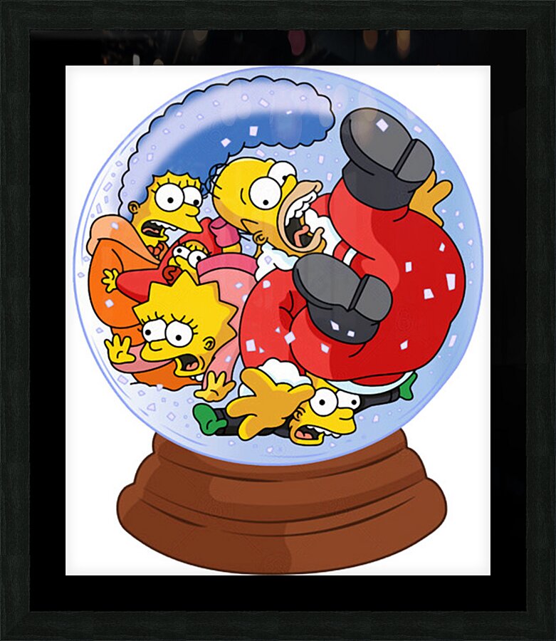 The simpsons 12 Picture Frame print