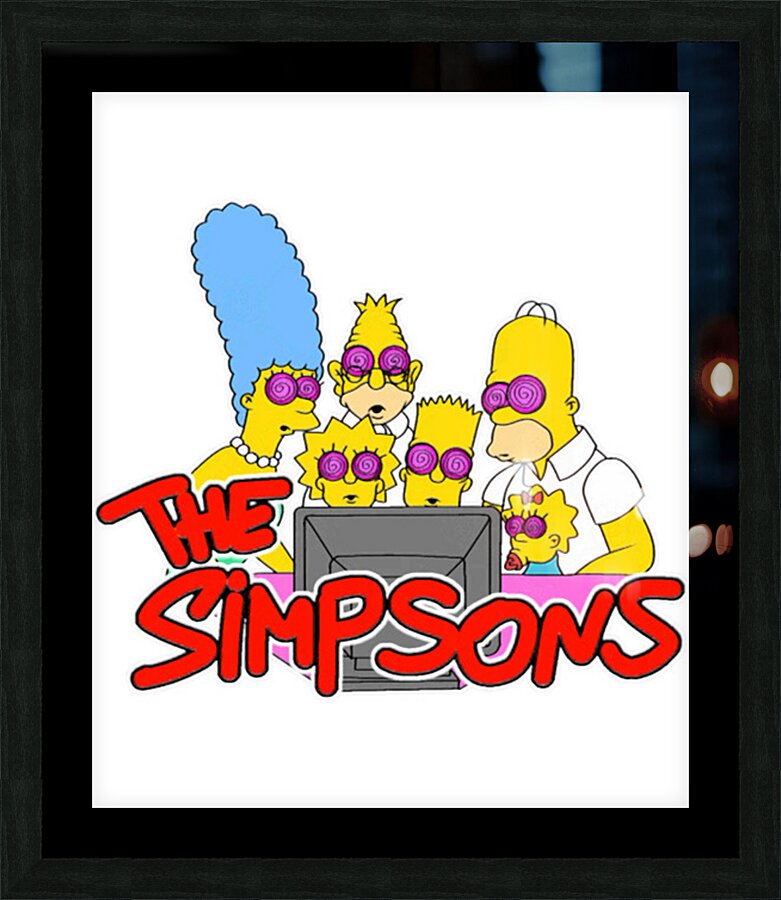 The simpsons 2 Picture Frame print