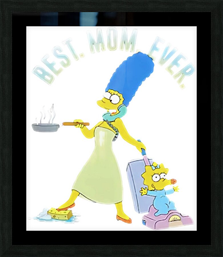 The simpsons 9 Picture Frame print