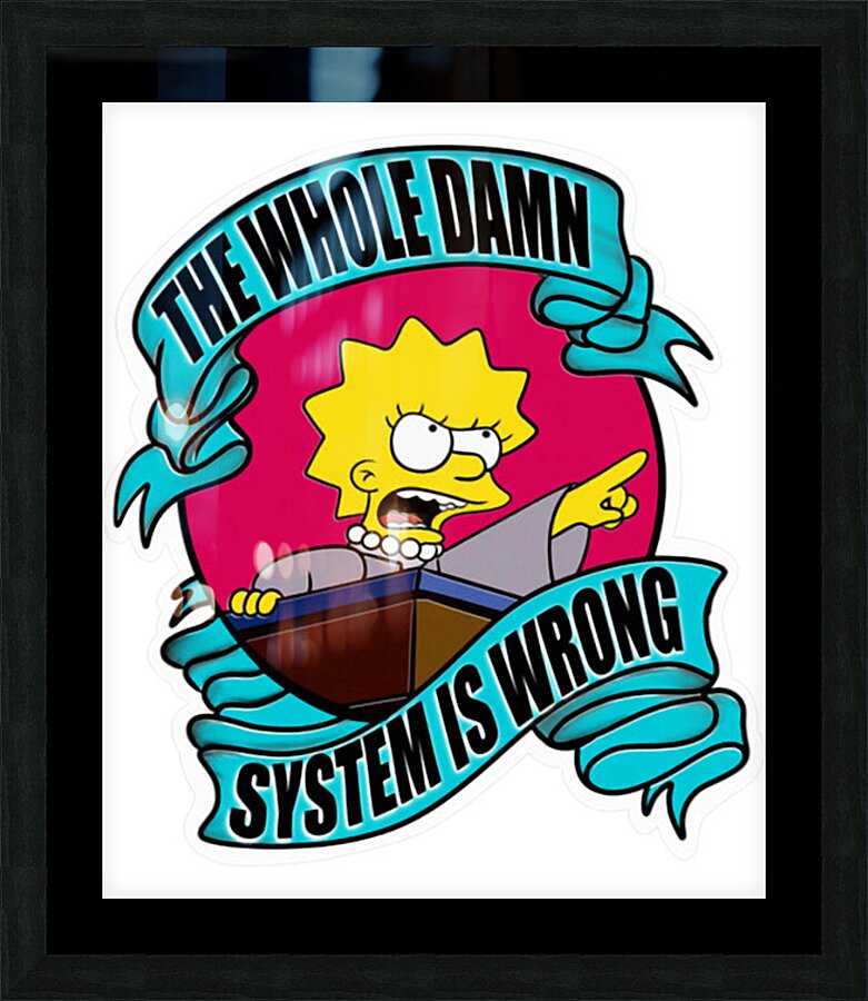 The simpsons 11 Picture Frame print