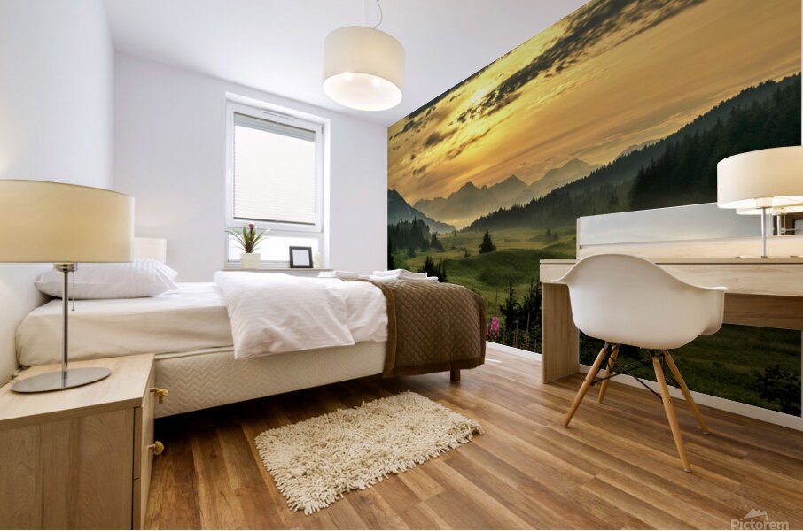 Turnagain Pass Summer Mural print