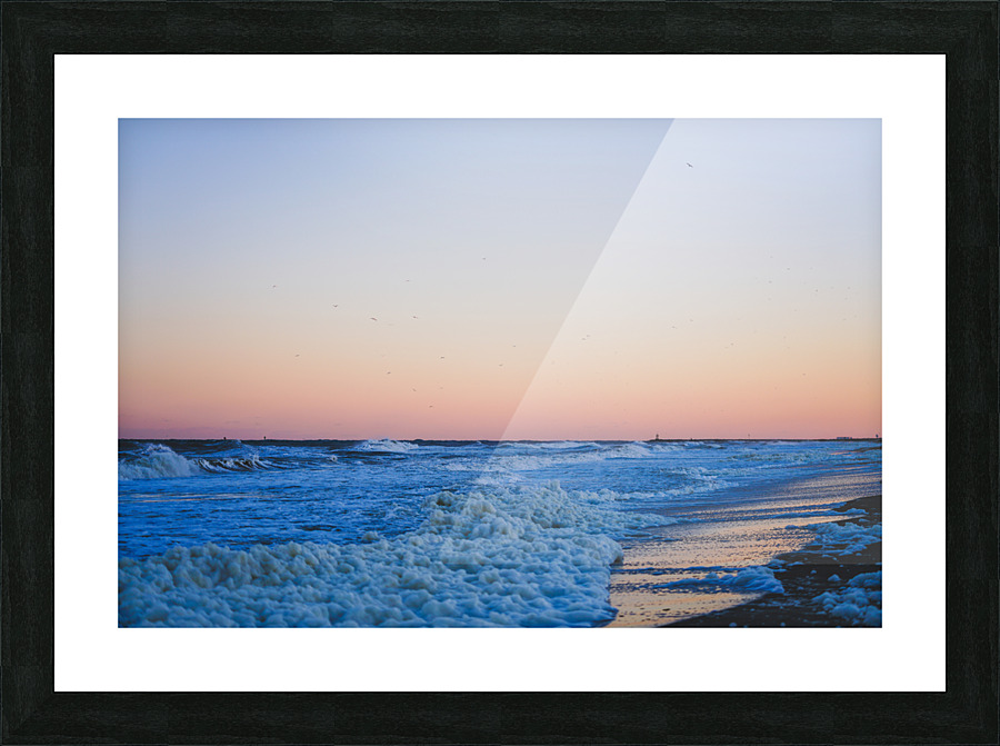 Sea Foam Picture Frame print