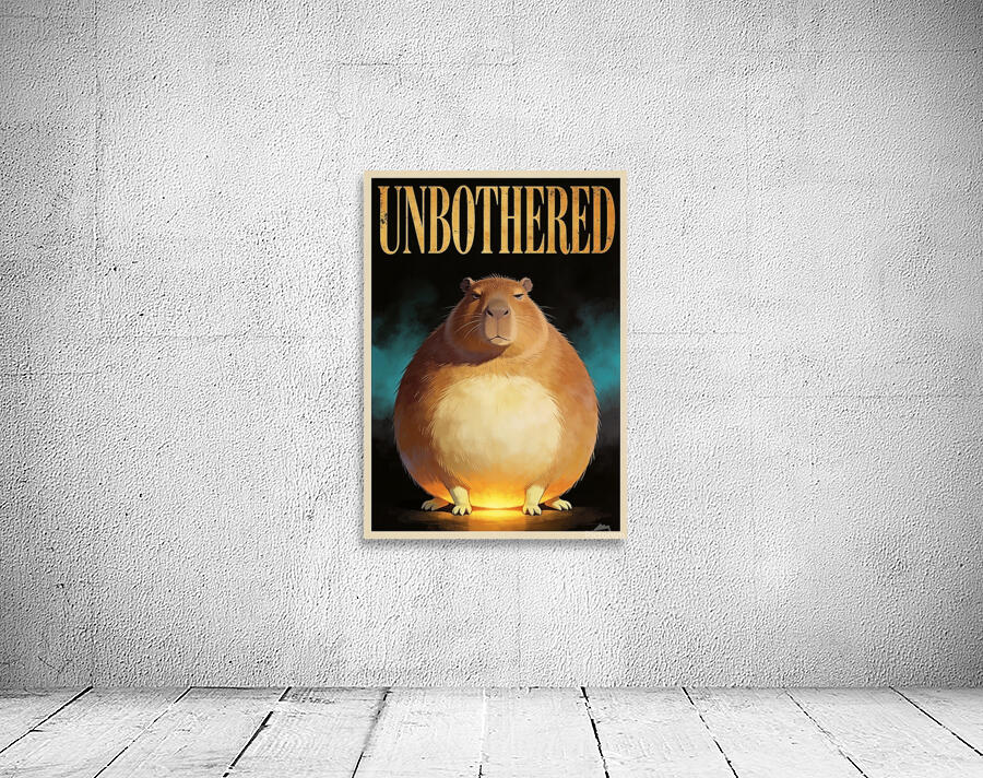 Unbothered Capybara Wall Preview
