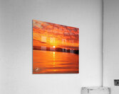 Ocean sunset AI Acrylic Print