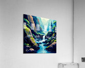 Ink brush landscape 4 Acrylic Print