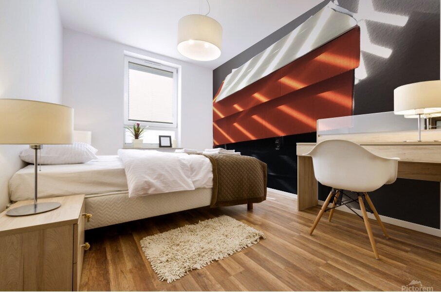 Sunlight through Blinds Mural print