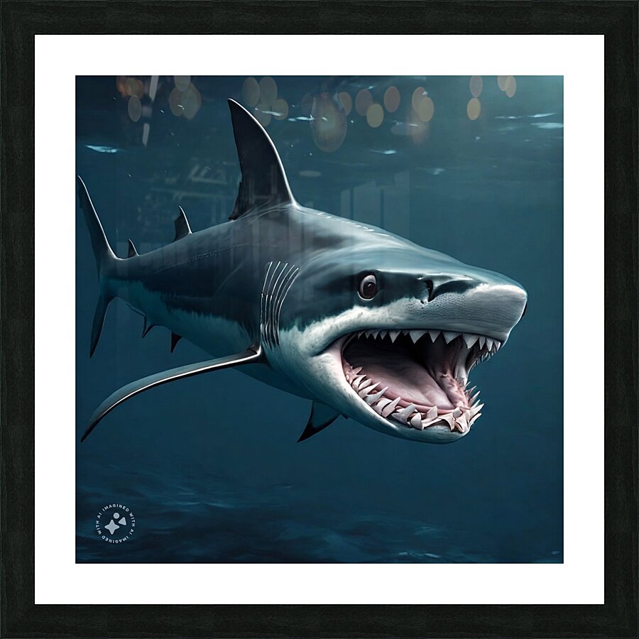Shark AI Picture Frame print