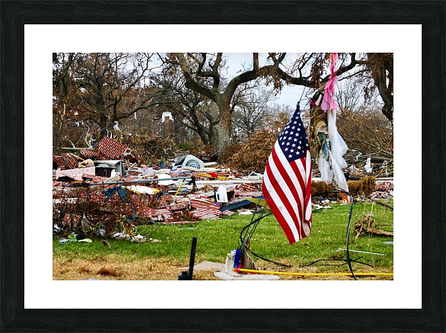 The Defiant Flag Picture Frame print