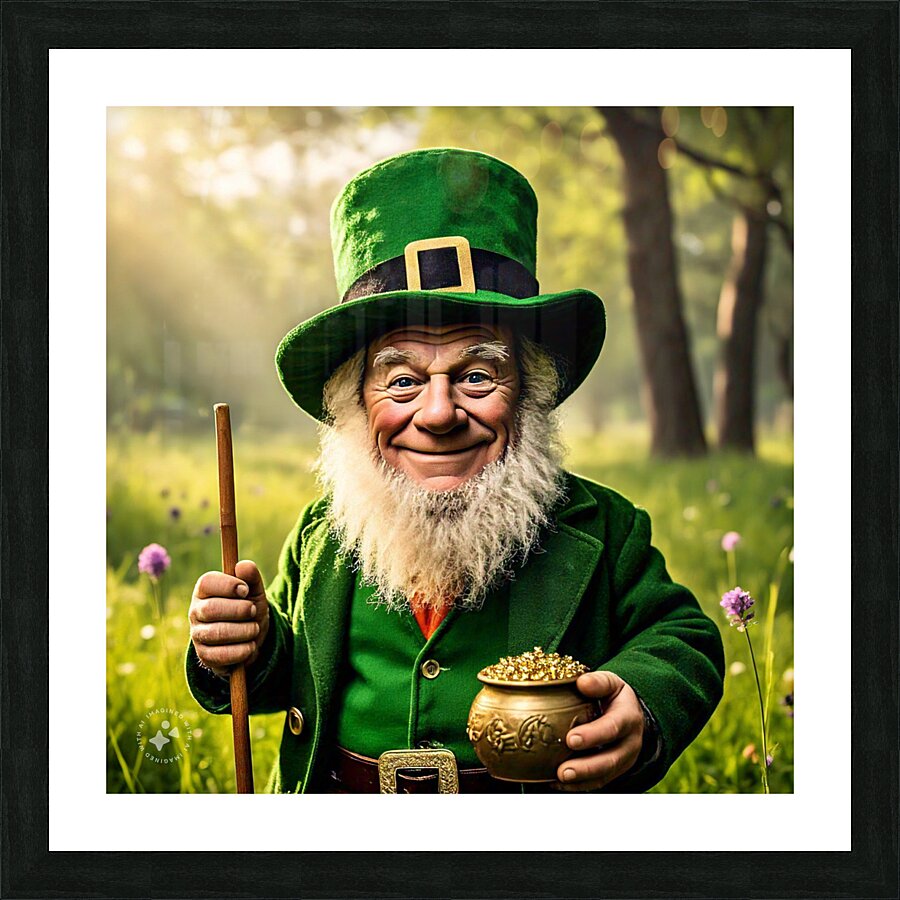 Leprechaun AI Picture Frame print