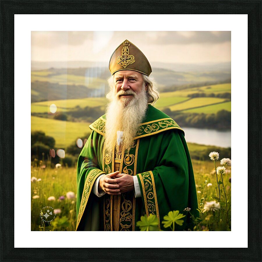 Saint Patrick AI Picture Frame print
