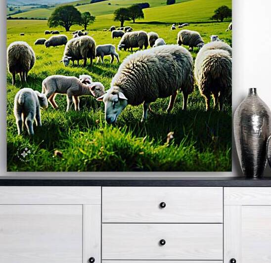Grazing sheep AI by SgtPro