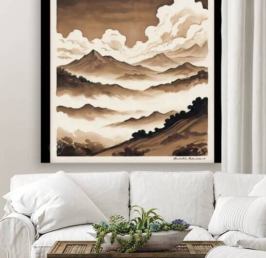 Ink brush landscape 2 by SgtPro