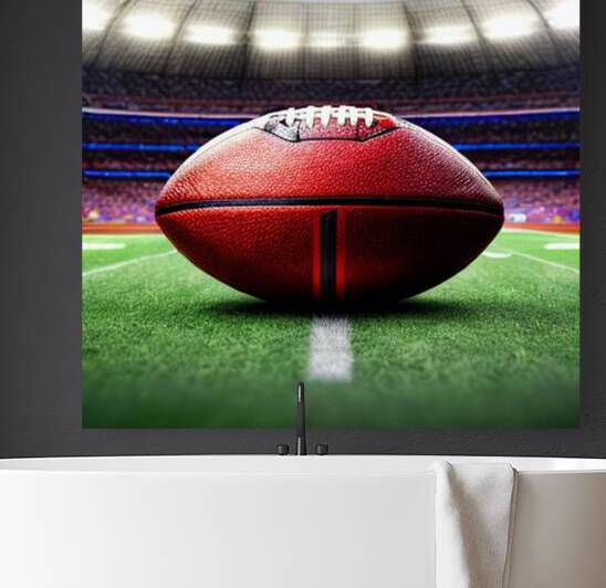 Football on field by SgtPro