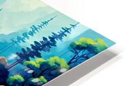 Ink brush landscape 4 HD Metal print