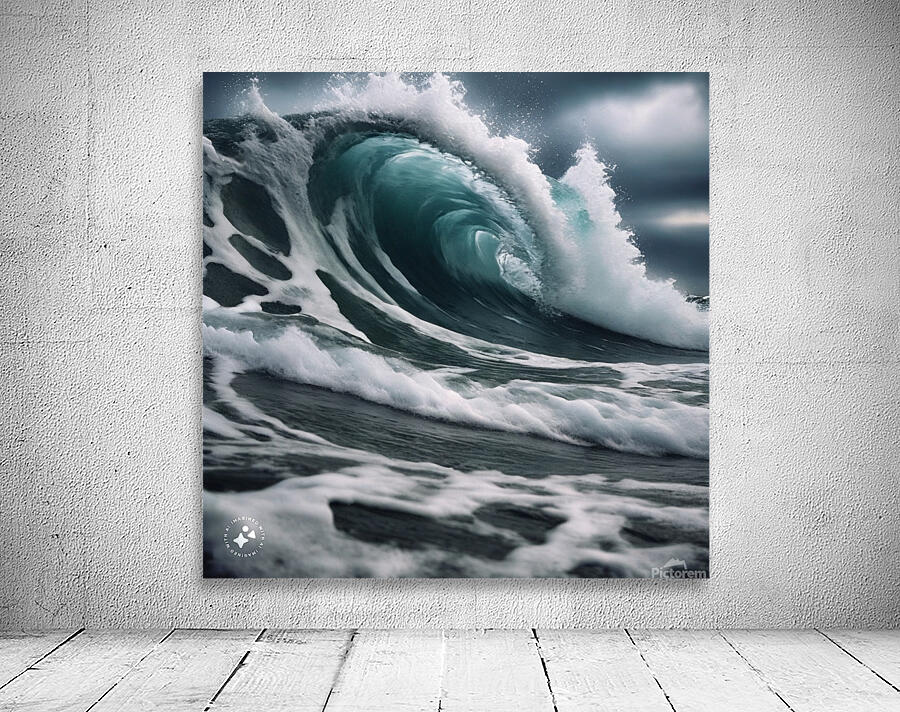 Ocean wave AI Wall Preview