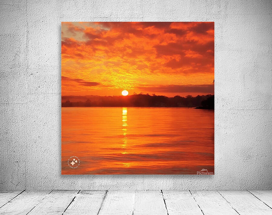 Ocean sunset AI Wall Preview