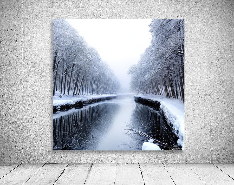 Driving on in winter  Wall Preview