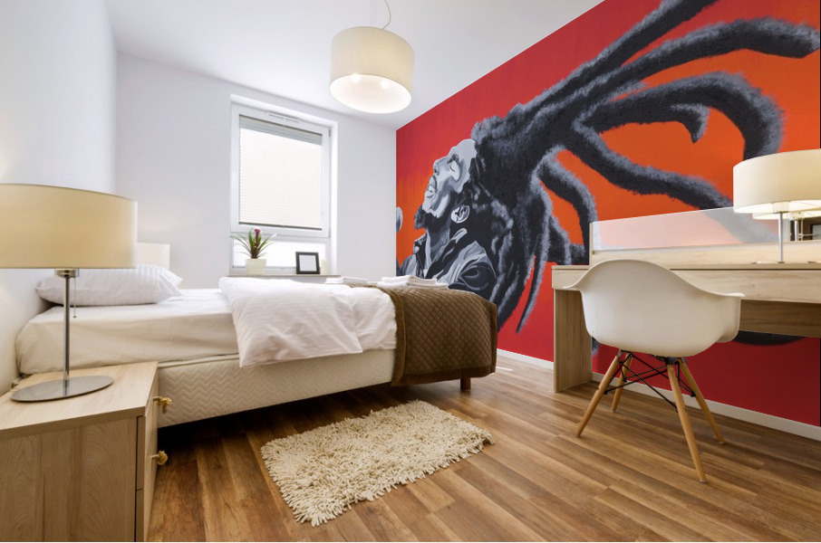 Bob Marley Mural print