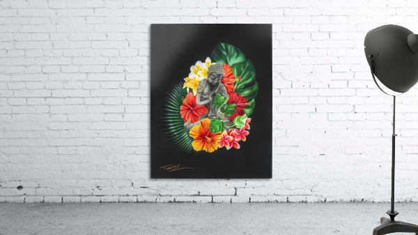 Buddha and Plants Wall Preview