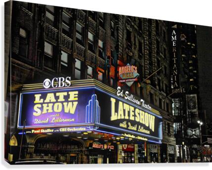 Dave Letterman Marquee Canvas Print