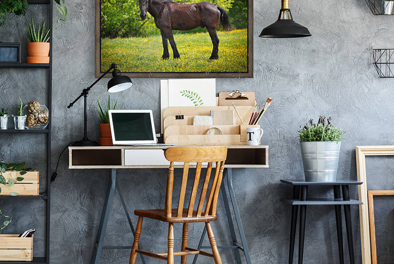 Horses at Enterprise074 by Ronald Gilbert Baker