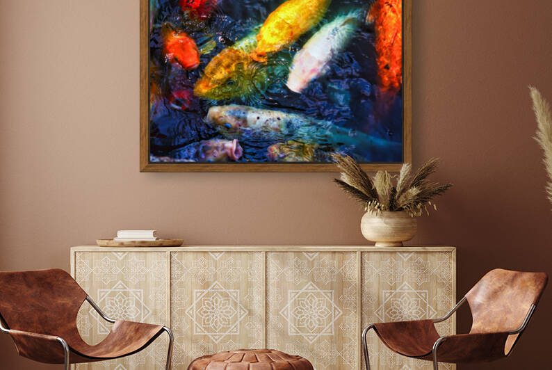 The Koi Fish Swarm by Ronald Gilbert Baker