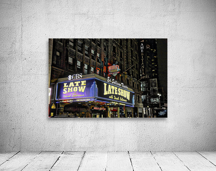 Dave Letterman Marquee Wall Preview