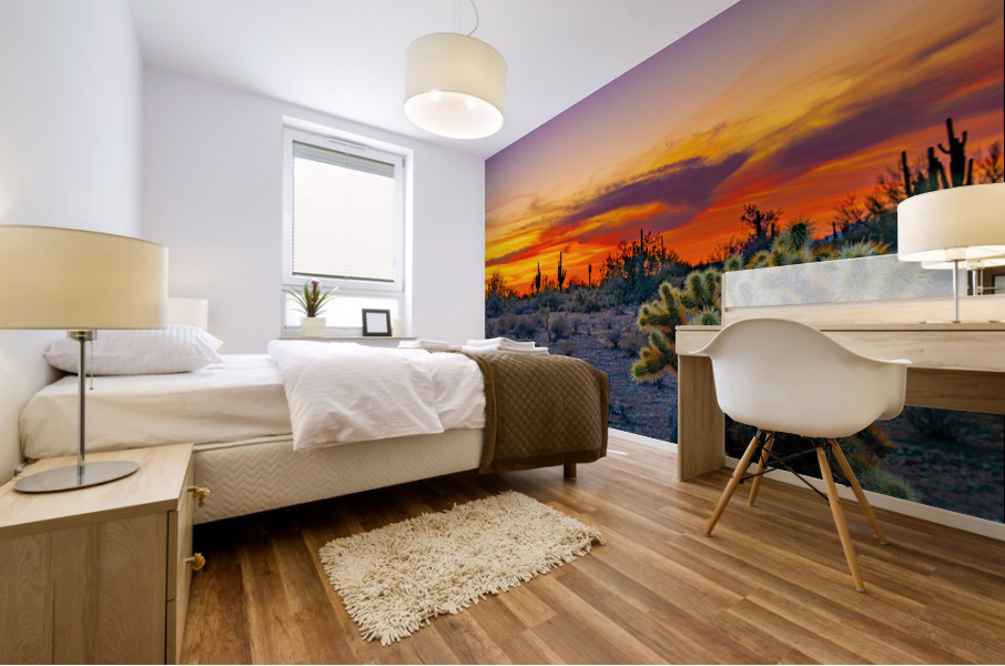 Swirling Fire Mural print
