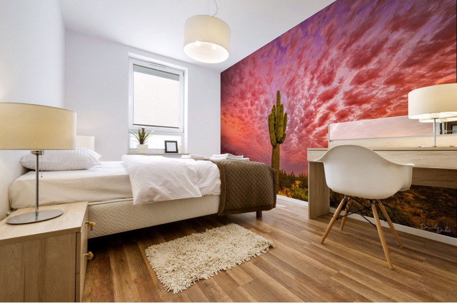 Skies Ablaze Mural print
