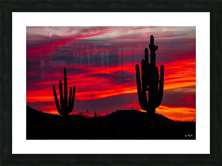 Red Dusk Picture Frame print
