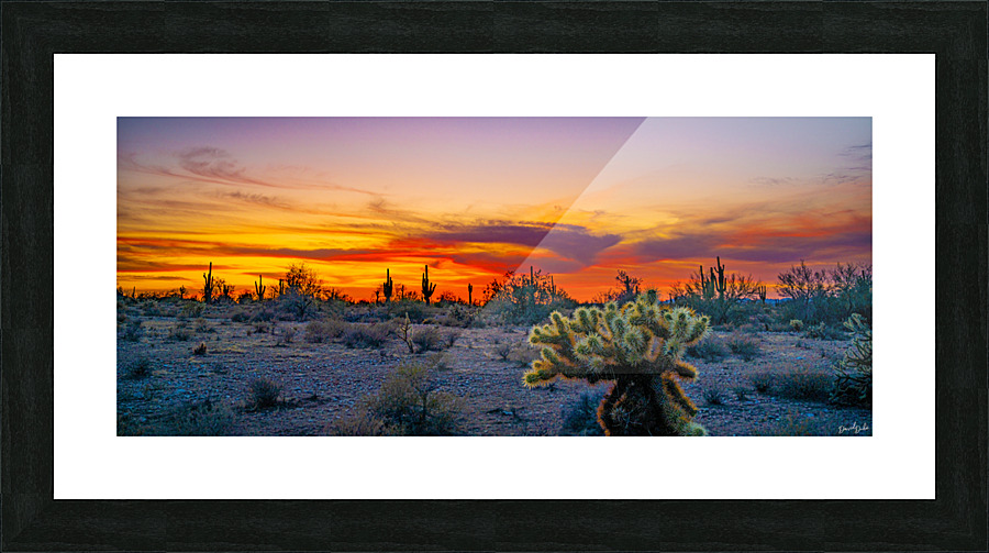 Swirling Fire Picture Frame print
